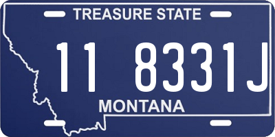 MT license plate 118331J