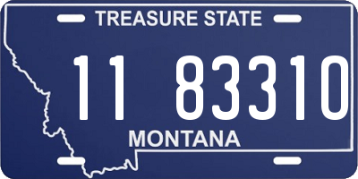 MT license plate 118331O