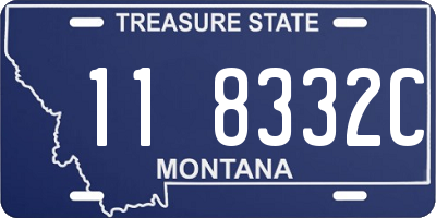 MT license plate 118332C