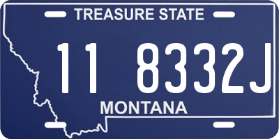 MT license plate 118332J