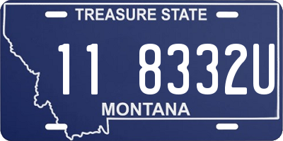 MT license plate 118332U