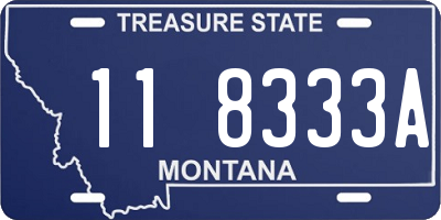 MT license plate 118333A