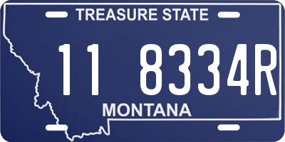 MT license plate 118334R