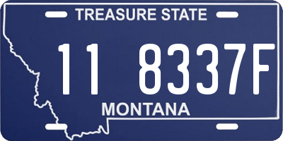 MT license plate 118337F