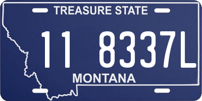 MT license plate 118337L