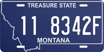 MT license plate 118342F