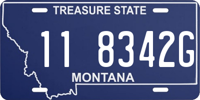 MT license plate 118342G