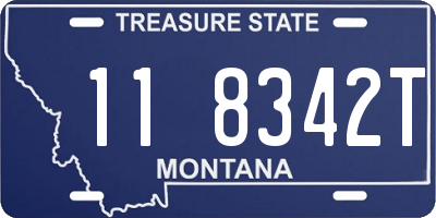 MT license plate 118342T