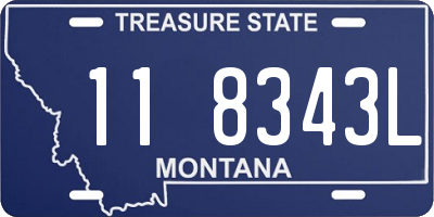 MT license plate 118343L