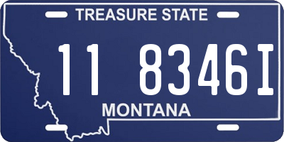 MT license plate 118346I