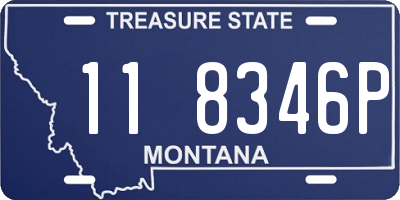 MT license plate 118346P