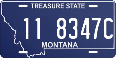MT license plate 118347C