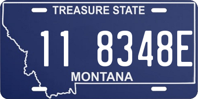 MT license plate 118348E