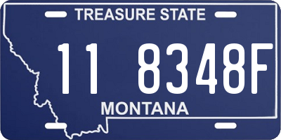 MT license plate 118348F