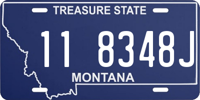 MT license plate 118348J