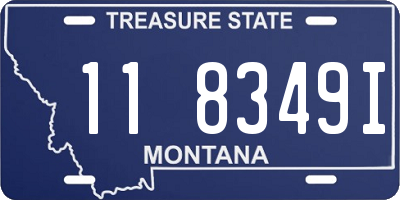 MT license plate 118349I
