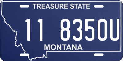 MT license plate 118350U