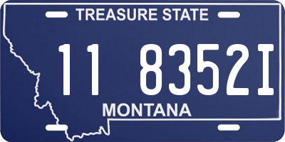 MT license plate 118352I