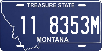 MT license plate 118353M