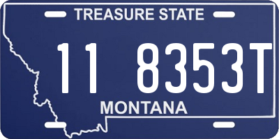 MT license plate 118353T