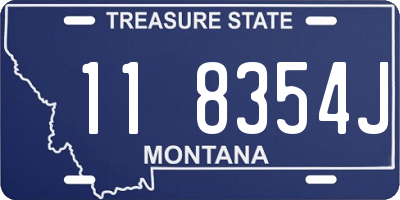 MT license plate 118354J