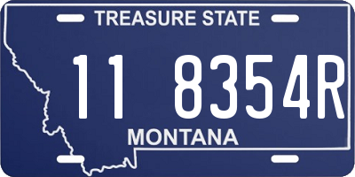 MT license plate 118354R