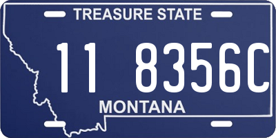 MT license plate 118356C