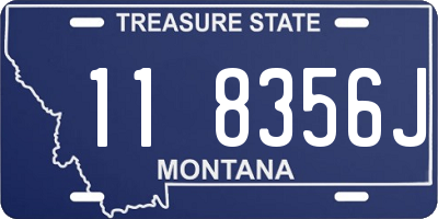 MT license plate 118356J