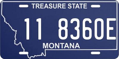 MT license plate 118360E