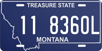 MT license plate 118360L