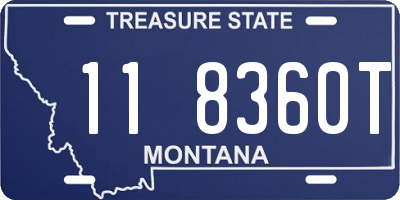 MT license plate 118360T
