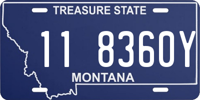 MT license plate 118360Y