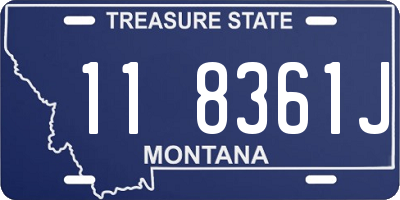 MT license plate 118361J