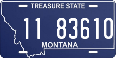 MT license plate 118361O