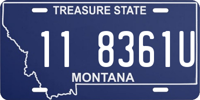 MT license plate 118361U