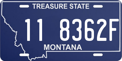 MT license plate 118362F