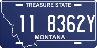 MT license plate 118362Y
