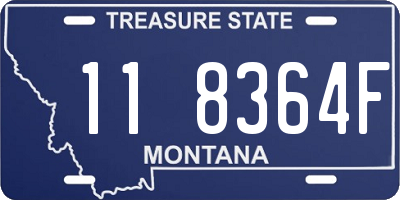 MT license plate 118364F