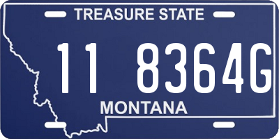 MT license plate 118364G