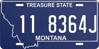 MT license plate 118364J