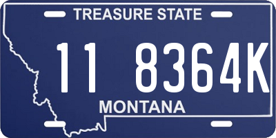MT license plate 118364K