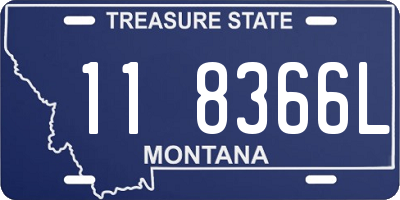 MT license plate 118366L