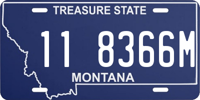 MT license plate 118366M