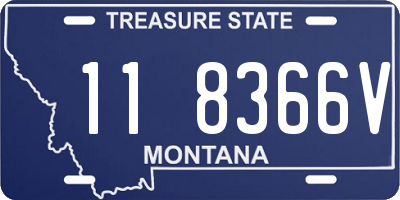 MT license plate 118366V