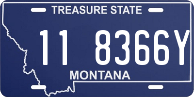 MT license plate 118366Y