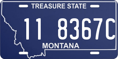 MT license plate 118367C