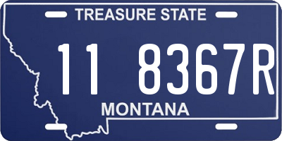 MT license plate 118367R