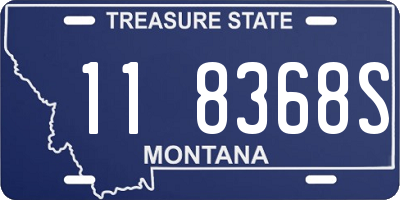 MT license plate 118368S