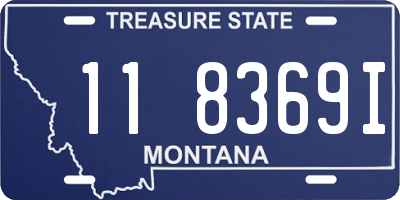 MT license plate 118369I