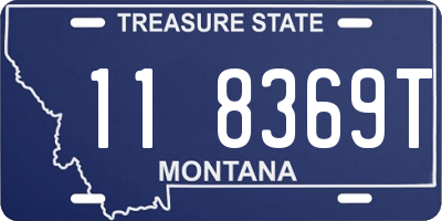 MT license plate 118369T